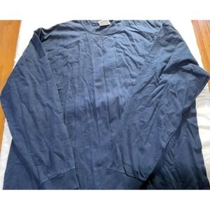 Puma Sweatshirt Mens Size XL Navy Blue Heavyweight Cotton Crew Neck Pullover